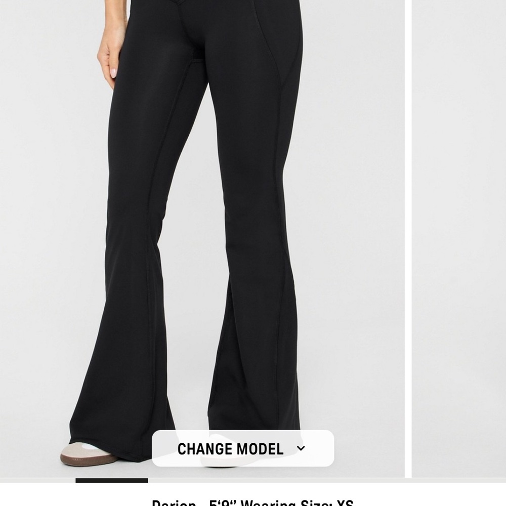 Women’s Fabletics Oasis Purelux Black Flare Leggings